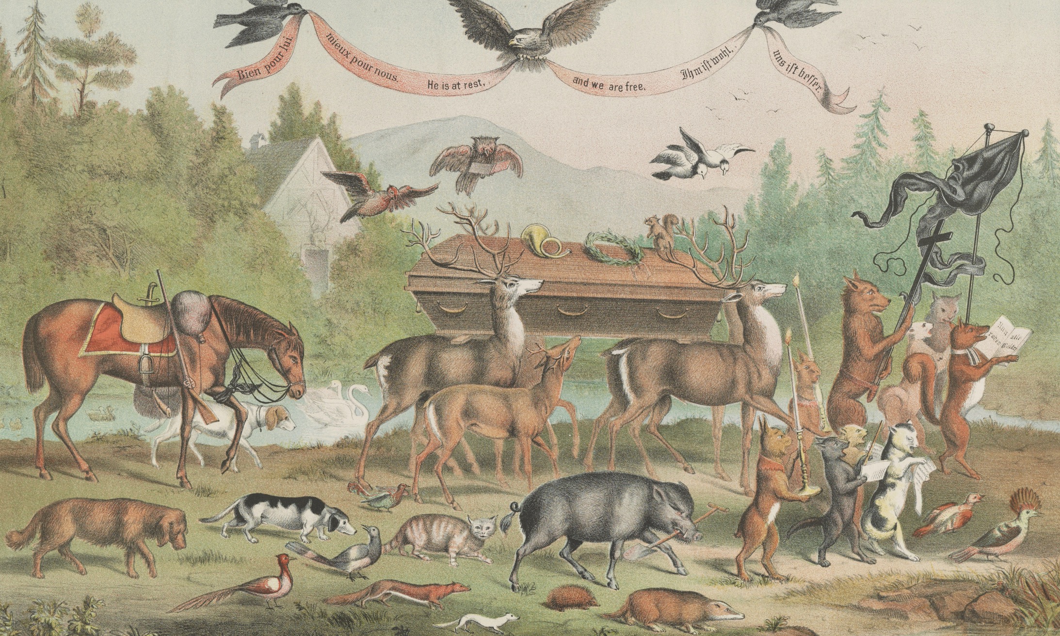 Ukjent, The Hunter’s Funeral (ca. 1850)